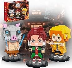 Demon Anime Building Blocks Set, Tanjiro Zenitsu & Inosuke Figures 786pcs, Compatible with Lego