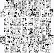 WOONKIT Anime Posters Pack - 50PCS 4X6 INCH MHA Anime Wall Collage Kit for Bedroom Wall, Dorm Decor,
