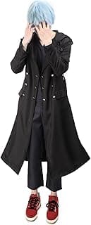 C-ZOFEK US Size Men's Cosplay Costume Black Coat T-shirt Pants Full Set Outfit Halloween