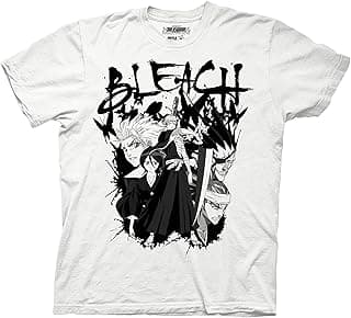 Mens Bleach Manga Anime T-Shirt - Bleach Ichigo Kurosaki Mens Fashion Shirt - Bleach Tee