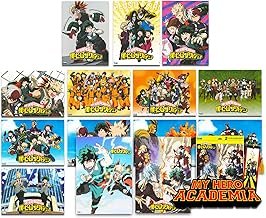 集英社 My Hero Academia Poster Set - Room Decor Bundle with 14 My Hero Academia Wall Art Posters 8" x 1