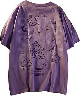 Women Goth T Shirt Y2K Harajuku Graphic Tops Cotton Anime Clothes