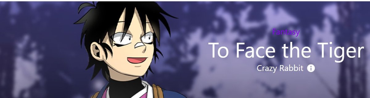 To Face the Tiger manhwa cover