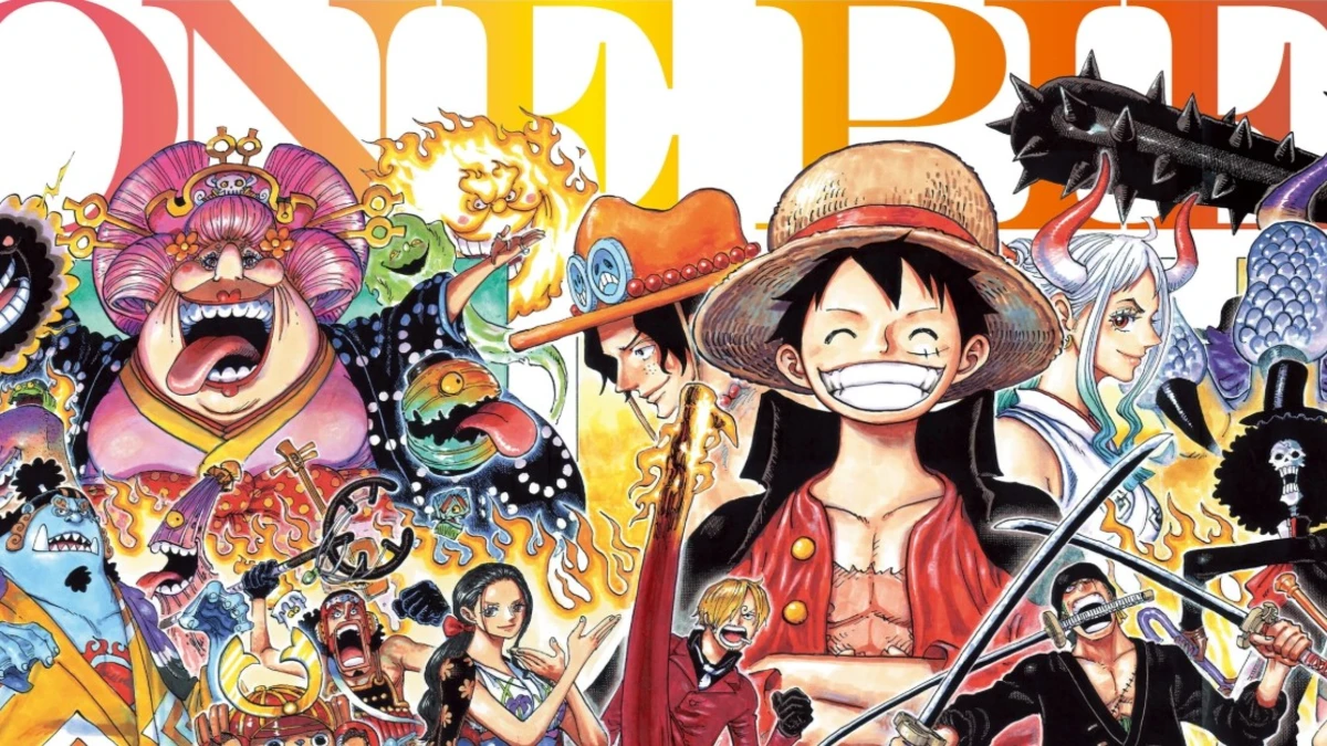 The epic war scene with Whitebeard standing against the Marines, cracks in the air