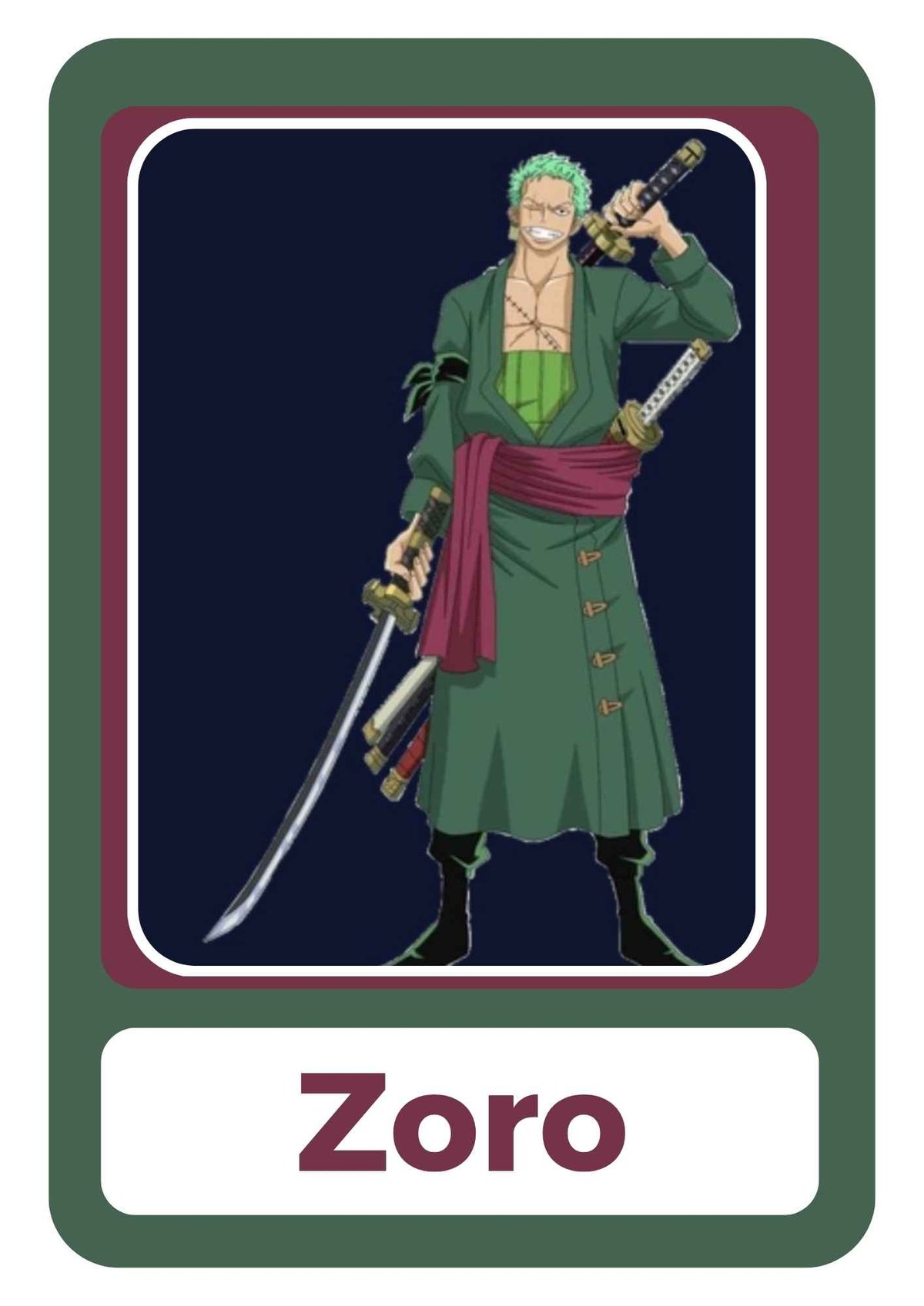 zoro character one piece